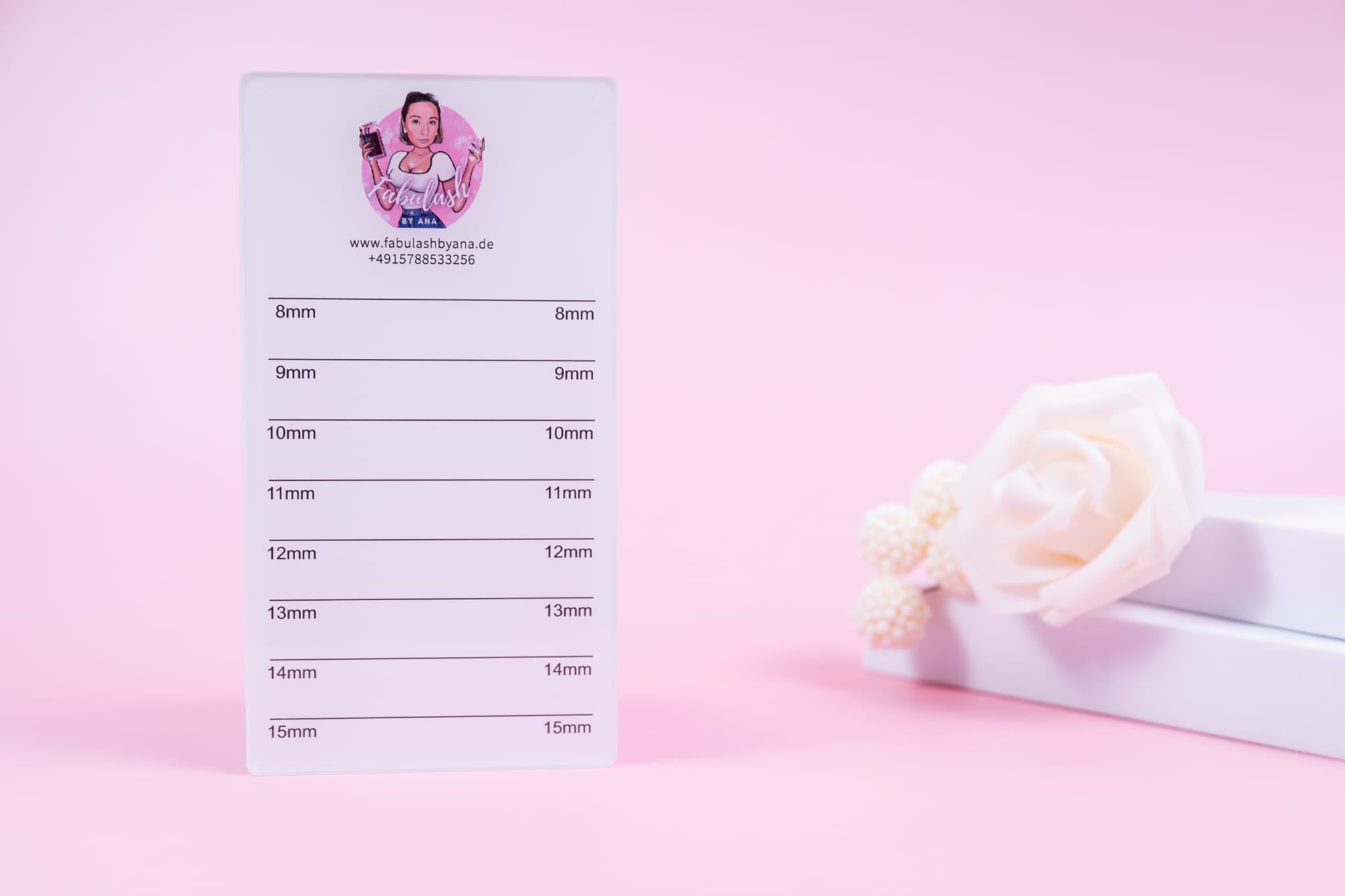 Wimpernplatte-8-15mm Falsche Wimpern Palette Werkzeug Wimpernablage Streifen Ständer Handplatte Wimpern Pfropfhalter