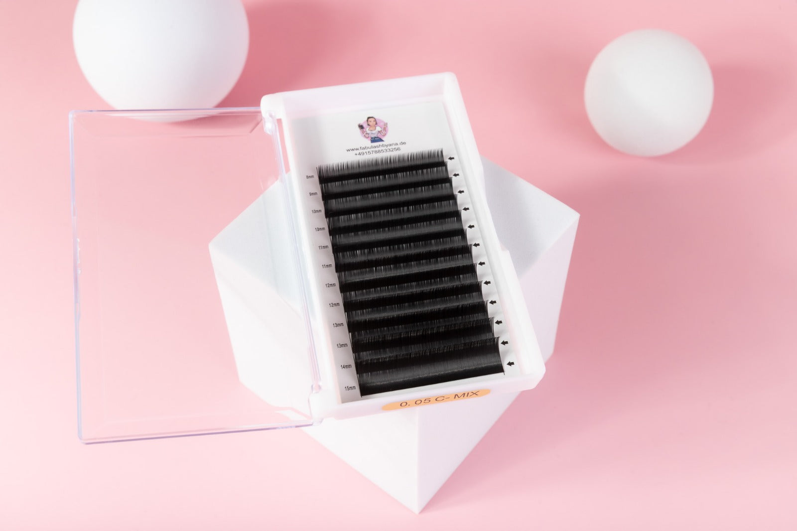 Easy fun wimpern 0.03 C Mix box