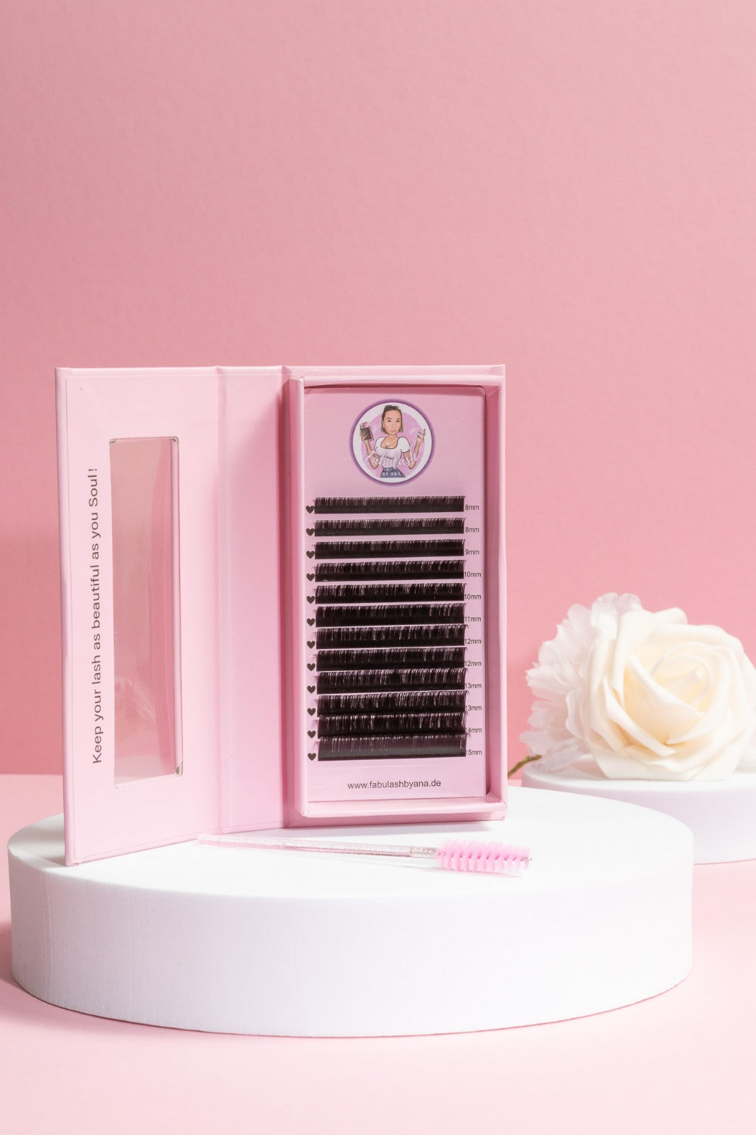 Volumen Wimpern Selbstfächer 0,03 mm L-Curl – Luxury Mega Volumen Mink