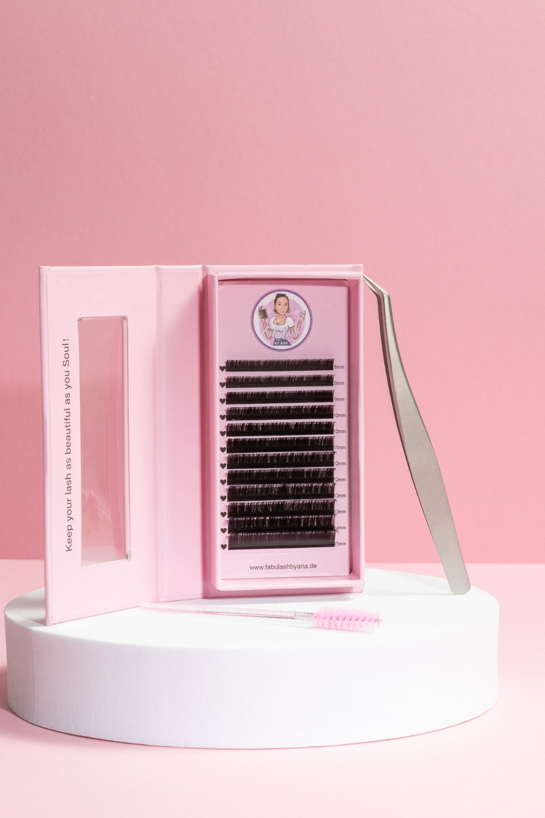 Volumen Wimpern Selbstfächer 0,03 mm L-Curl – Luxury Mega Volumen Mink